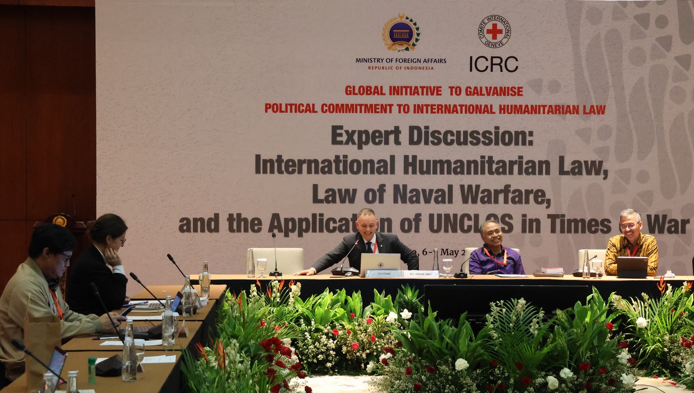 Indonesia dan ICRC gelar diskusi tentang hukum humaniter internasional,  hukum perang laut, dan penerapan UNCLOS pada masa perang